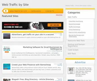 Webtrafficbysite.com(Web Traffic by Site) Screenshot