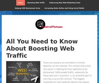 Webtrafficteam.com(All You Need to Know About Boosting Web Traffic) Screenshot