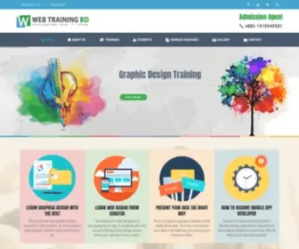 Webtrainingbd.com(IT Training Center in Dhaka) Screenshot