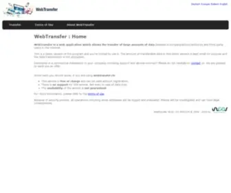 Webtransfer.ch(Webtransfer : home) Screenshot