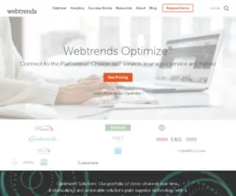 Webtrends.fr(Web analytics) Screenshot