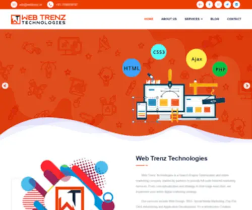 Webtrenz.in(Web Trenz Technologies) Screenshot