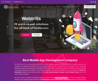 Webtrills.in(Complete Turnkey IT solutions & IT services Company in India) Screenshot