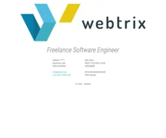 Webtrix.be(Freelance Software Engineer) Screenshot