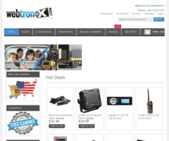 Webtron-X.com(Electronics store) Screenshot