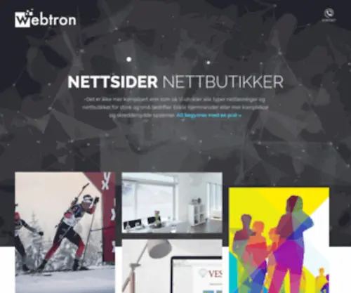 Webtron.no(Nettsider og nettbutikker) Screenshot