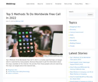 Webtrop.com(Webtrop) Screenshot