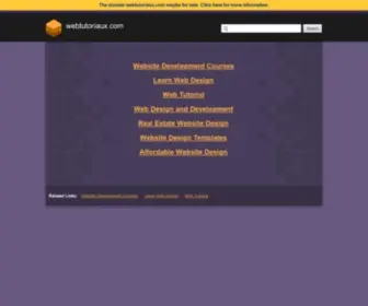 Webtutoriaux.com(Share your knowledge online) Screenshot