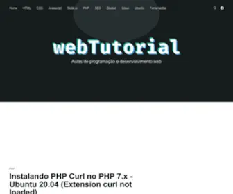 Webtutorial.com.br(Aulas de programação e desenvolvimento web) Screenshot