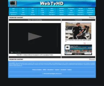 WebtvHD.com(Tv Italiana In Diretta Streaming) Screenshot