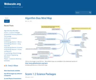 Webucate.org(Resources for Teachers and Students) Screenshot