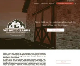 Webuildbarns.com(We Build Barns) Screenshot