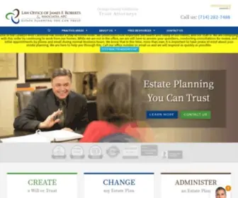 Webuildyourtrust.com(Law Office of James F) Screenshot