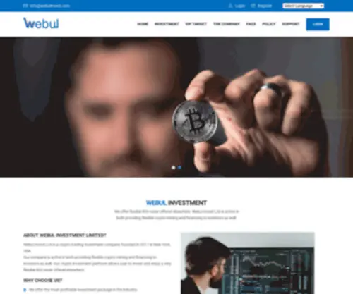 Webulinvest.com(Webul Investment Limited) Screenshot