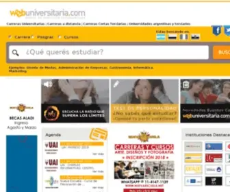 Webuniversitaria.com(Carreras universitarias) Screenshot