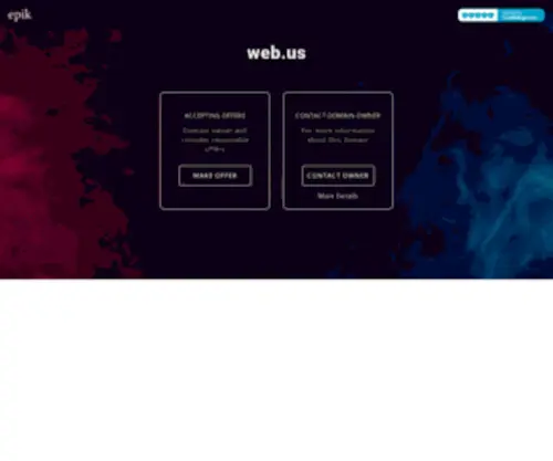 Web.us(Forsale Lander) Screenshot