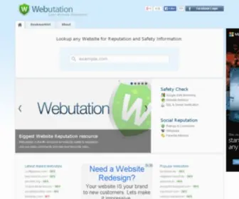 Webutations.net(Website Reputation Community against fraud and badware) Screenshot
