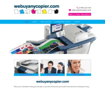 Webuyanycopier.com(Selling Your Used Photocopier Online) Screenshot