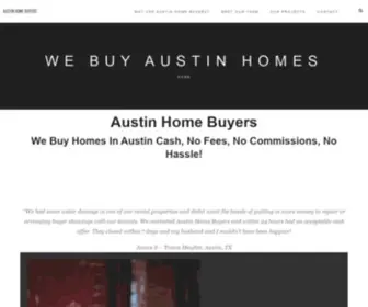 Webuyatx.com(We Buy Austin Homes) Screenshot