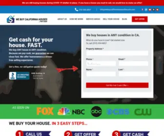 Webuycaliforniahousesforcash.com(We Buy California Houses For Cash) Screenshot