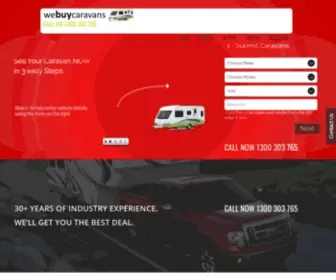 Webuycaravans.com.au(Webuycaravans) Screenshot