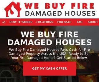 Webuyfiredamagedhouses.com(We Buy Fire Damaged Houses) Screenshot