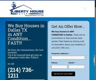 Webuyhousedallas.com(Liberty House Buyers) Screenshot