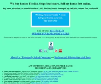 Webuyhousesflorida.com(We buy houses Florida) Screenshot