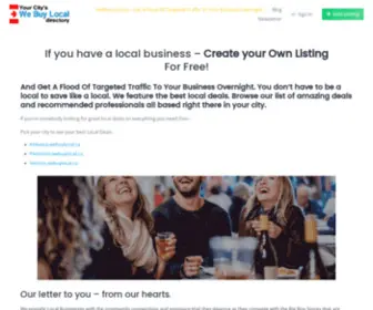 Webuylocal.ca(Get A Flood Of Targeted Traffic To Your Business Overnight) Screenshot