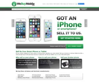 Webuymobile.com(We Buy Mobile) Screenshot
