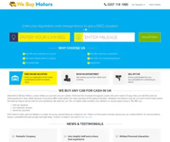 Webuymotors.com(We Buy Motors) Screenshot