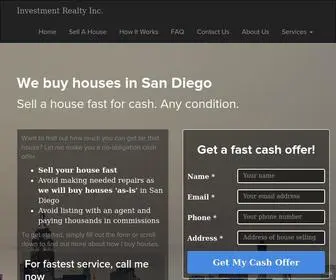 Webuyproperties.com(We Buy Houses San Diego) Screenshot