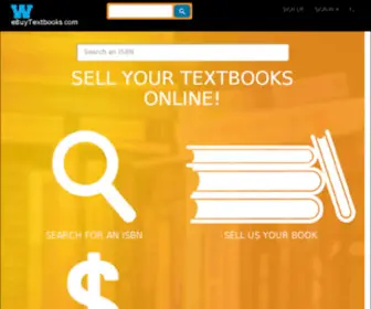 Webuytextbooks.com(Sell College Textbooks) Screenshot