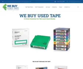 Webuyusedtape.net(Sell Used Tape and Data Storage Equipment) Screenshot