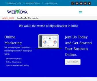 Webvidya.in(Digital Marketing Company) Screenshot