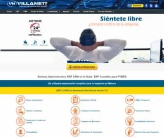 Webvillanet.com(ERP en la Nube. Sistema ERP y CRM en México para Pymes) Screenshot