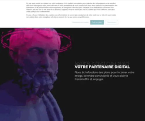 Webvision360.com(Agence de communication digitale) Screenshot