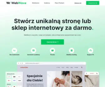 Webwavecms.com(Darmowy kreator stron WWW) Screenshot