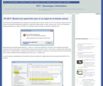 Webwindowslinux.com(PCT : Tecnología e Informática) Screenshot
