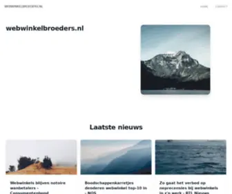 Webwinkelbroeders.nl(Webwinkelbroeders) Screenshot