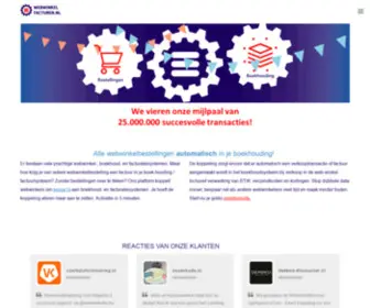 Webwinkelfacturen.nl(Koppel je webwinkel aan je online boekhouding) Screenshot
