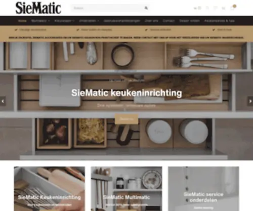Webwinkelsiematic.nl(Accessoires & Onderdelen voor uw SieMatic Keuken) Screenshot