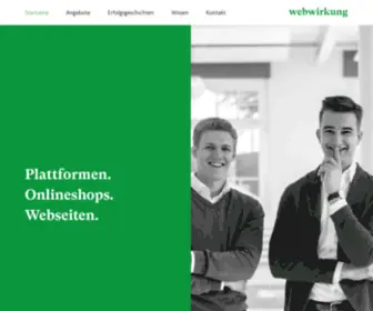 Webwirkung.ch(Die Webagentur aus Wil für wirkungsvolle Webseiten) Screenshot