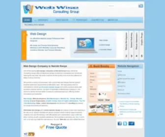 Webwise-Consulting.com(Web design in Kenya) Screenshot