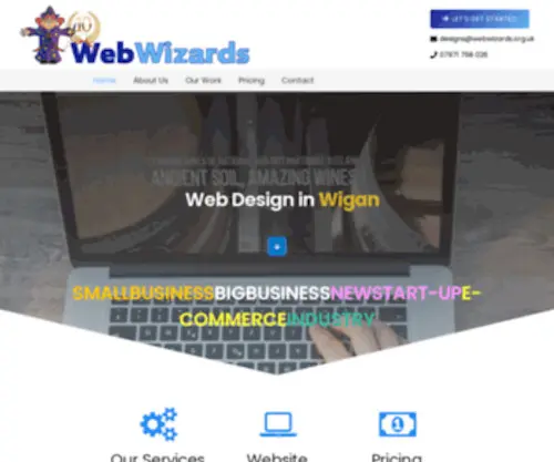 Webwizards.org.uk(Web Design in Wigan) Screenshot