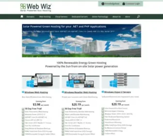 Webwiz.net.uk(Green Hosting) Screenshot