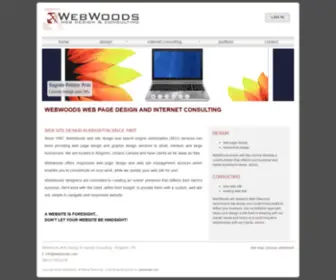 Webwoods.com(Web Page Design) Screenshot