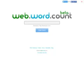 Webwordcount.com(Word count) Screenshot