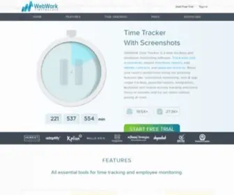 Webwork-Tracker.com(Time Tracking Software for Enhanced Productivity) Screenshot