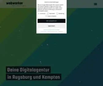 Webworker.com(Digitalagentur in Augsburg & Kempten) Screenshot